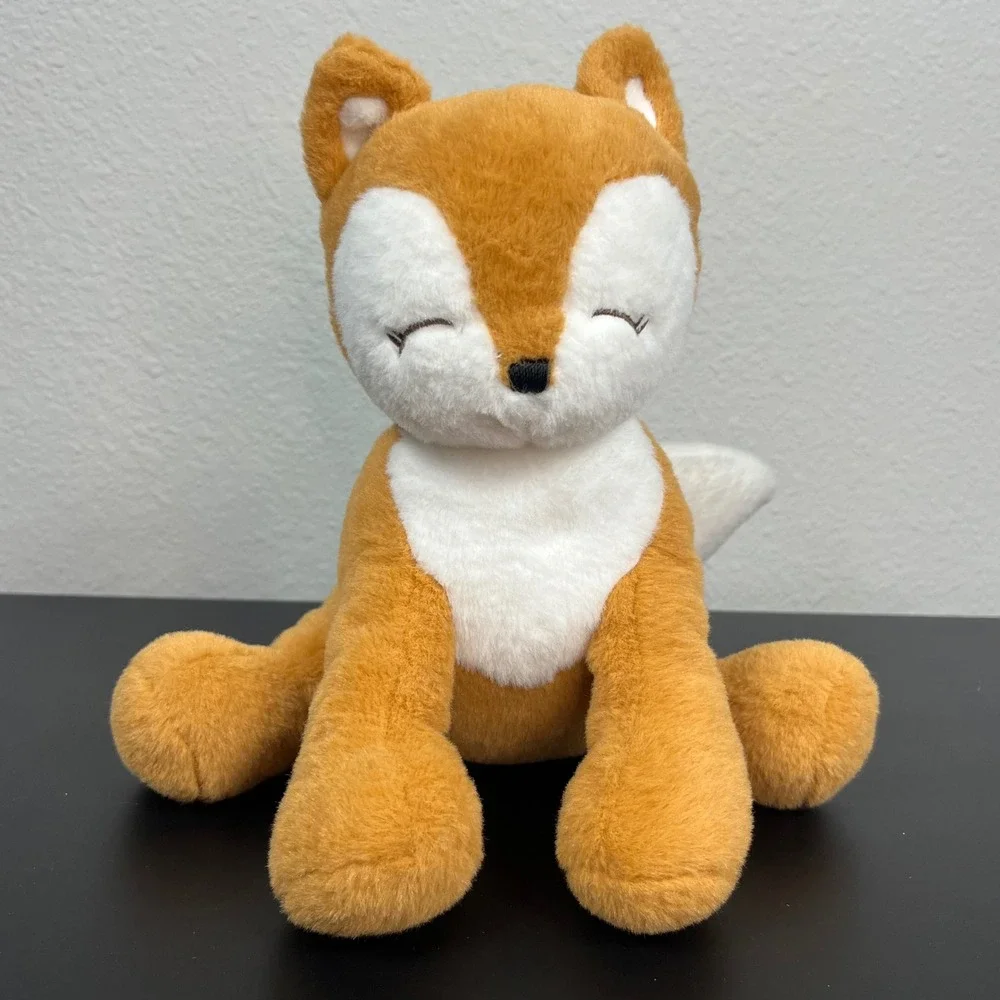 Gund Starting Out Orange Fox Plush Sleepy Eyes Stuffed Animal Nursery Lovey RARE
